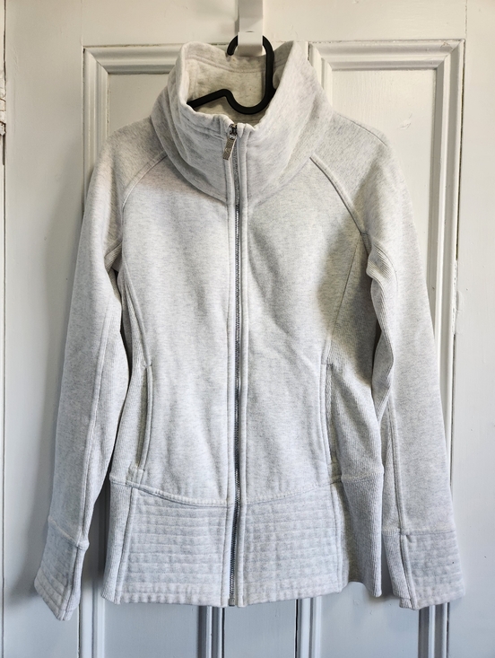 lululemon athletica Tops - Lululemon Radiant Jacket II Heathered White - Size 4